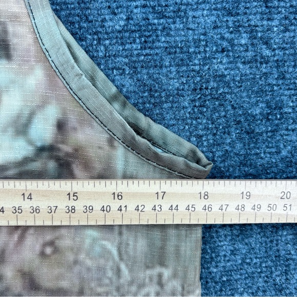 Lightweight Muted Green Floral Overalls Festival Boho Chic Summer Women’s Small - Picture 12 of 13